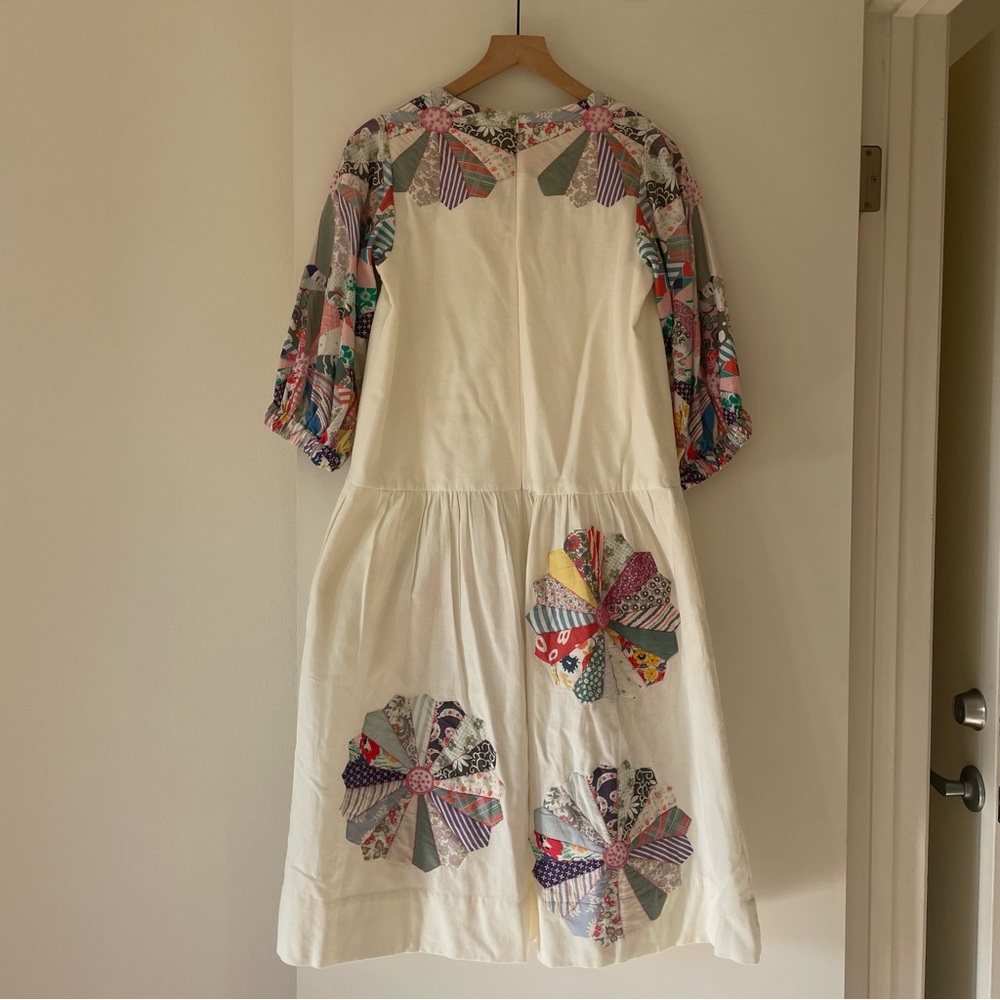 SEA New York NY Paloma Quilted Patchwork Midi Dress XS - Picture 11 of 15